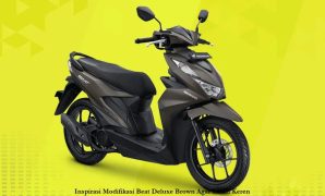 Modifikasi Beat Deluxe Brown